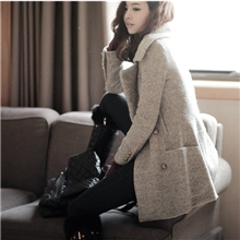 毛呢外套大衣女2013秋冬女装新款妮呢子韩版修身羊毛斗篷反季清仓