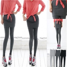 春秋款热销假两件包臀裙大摆裙显瘦裙裤九分裤打底裤裙