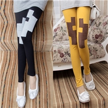 韩版女装新款时尚个性膝盖补丁九分加绒加厚保暖裤打底裤批发