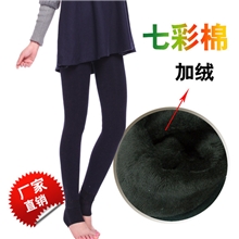 Y2004七彩棉一体裤加绒一体裤冬外穿显瘦加长保暖打底裤女