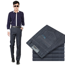 2013新款秋冬款男式商务直筒休闲裤男中年裤子男式牛仔裤子批发