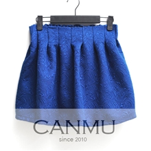 【阿里独家】2013秋冬厚名媛风韩版高腰印花百褶短裙女装半身裙子