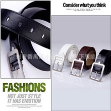 批发皮带男士PU皮纯正品腰带男韩版牛皮针扣潮商务裤带