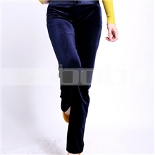 外贸原单女裤批发长裤2013秋季新款显瘦直筒休闲女裤女装丝绒裤子