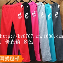 韩版显瘦裤子女潮哈伦休闲裤纯棉女式运动裤长裤女装批发便宜