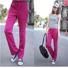 休闲运动裤显瘦秋冬女士长裤厚款直筒纯棉韩版时尚宽松批发