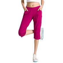 2013新款女士运动七分裤薄款透气针织棉中裤夏季居家综合系例