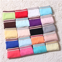 【伙拼】点爱纯棉女士中腰纯色彩条边内裤