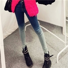 韩版修身显瘦高腰牛仔裤铅笔裤原单牛仔裤牛仔裤女长裤批发