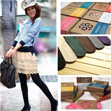 天鹅绒不透肉糖果纯色连裤袜舒柔时尚加裆打底袜塑身精美盒装