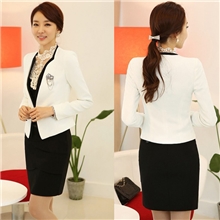 2013秋装新款女士小西装外套女长袖小西服韩版修身白色短外套