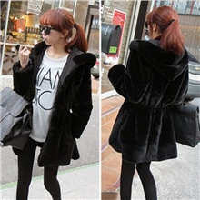 韩国代购反季清仓毛毛皮草棉服中长款韩版加厚棉袄冬装外套棉衣女