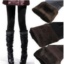 秋冬考拉绒外层珍珠绒竹炭打底裤双层加厚保暖裤靴裤抗起球