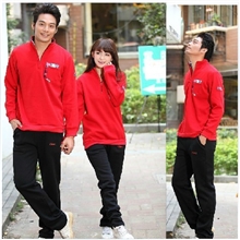 2013新运动服套装男春秋休闲运动装男士秋装情侣运动套装加厚款
