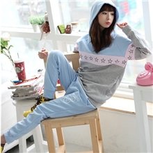 春秋装爆款大码星星套装休闲运动套装现货