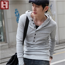 免费加盟新款韩版男装潮男士卫衣男修身纽扣男士春装外套休闲