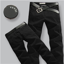 厂家直供男式直筒休闲裤XY801中腰个性男休闲裤长裤潮