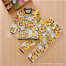 新品童装男女童儿童保暖内衣加绒加厚保暖内衣套装厂家直销