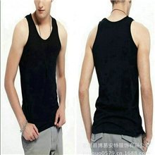 男士背心厂家批发1*1罗纹精梳全棉背心时尚男背心热销