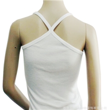 【品质保证女士背心】热卖加长1*1螺纹棉Y字吊带女式背心