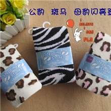 （给力）豹纹斑马纹儿童连裤袜批发/全棉连裤袜混批/外贸原单袜