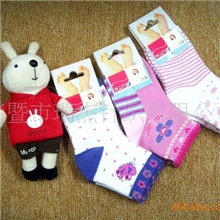 混批年末特价120针卡通提花可爱经典泡泡罗口宝宝袜子现货批发