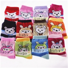 冬季儿童卡通袜子批发糖果色可爱儿童袜子义乌地摊袜子儿童批发