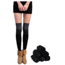 空调房必备纯棉加长长筒过膝踩脚袜套时尚护膝女士保暖护腿套