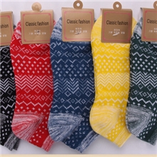 2013春夏新品全棉粗线复古民族风男士船棉袜子厂家直销批发