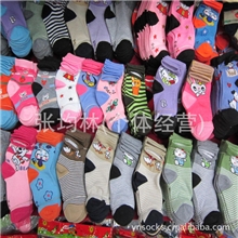 批发供应涤棉儿童袜大中小彩色卡通儿童袜厂家直销批发