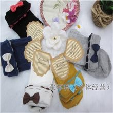 批发供应全棉蝴蝶结翻边女袜可爱甜美淑女袜公主袜外贸袜