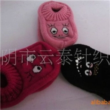 儿童防滑地板船袜针织地板袜