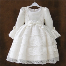 秋冬连衣裙长袖礼服童装女童公主裙婚纱蓬蓬裙长袖公主装
