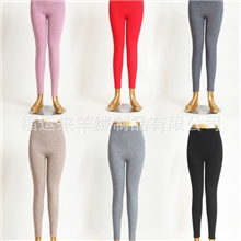 厂家批发女款中厚提臀收腹美体羊绒裤女士羊毛裤靴裤打底裤
