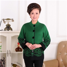 名旺双鹿供应中老年女士羊毛衫外套针织衫厂家直销品牌羊毛衫