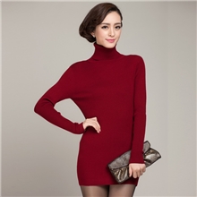 2013秋冬新款女式羊毛衫短款长袖针织衫高领修身纯色打底衫