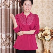 2013新款长袖T恤中老年女装时尚大码妈妈装秋装中年女人休闲衣服