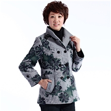爆新款欧洲呢中年中老年人服装春秋装妈妈装外套衣服大码女装2011