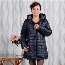 【晶磊】厂家清仓处理中老年女装棉衣胖妈妈装棉服女式pu皮棉衣