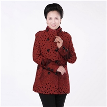 中老年大码女装外套中老年女装外套时尚气质中长款妈妈装