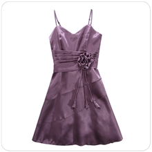 大码女装2013春夏装新款JK2首选优雅荷叶吊带裙连衣裙紫色310