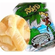 d033泰国进口零食绿版苏梅香脆烤椰子片休闲零食品一袋40克