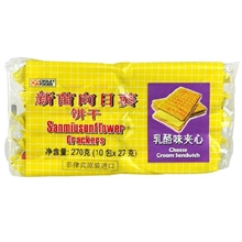 菲律宾新苗向日葵饼干乳酪夹心味270g进口食品批发