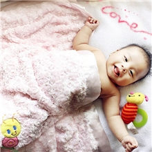 新生婴儿宝宝pv绒推车毯外出毛毯小盖毯抱毯裹被毯