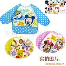 供应09Disney原单宝宝防水反穿衣/吃饭衣/
