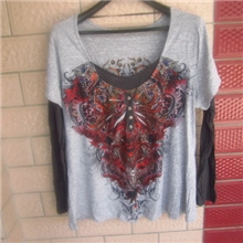 外贸原单印花女装新款T恤外贸服装夏装大码批发