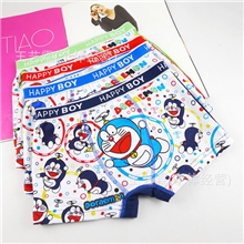 哆啦A梦蓝精灵卡通男童平角内裤纯棉儿童内裤内衣批发童内裤