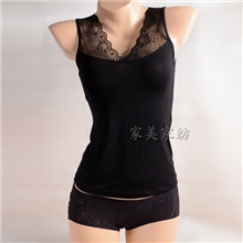 夏天女士防走光宽肩背心内衣性感蕾丝打底