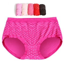 女士内裤中腰莫代尔三角裤吸湿透气护肤柔软圆点内裤女837