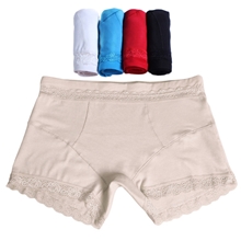伙拼外贸内裤内衣批发中腰蕾丝平角短裤女式/女士混批内裤纯棉